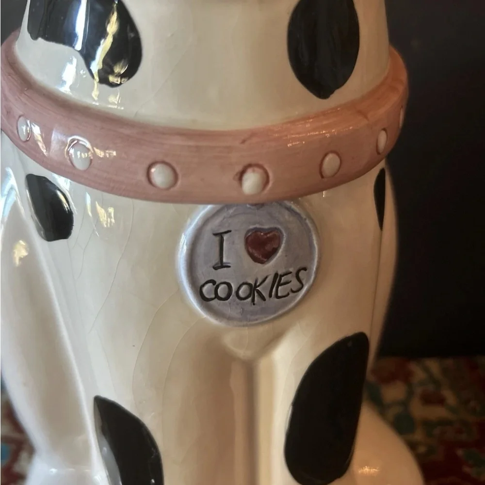 Vintage Cookie Jar Dalmatian Dog Made‎ in Taiwan Distributed by Montgomery Ward